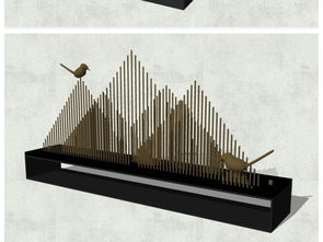 融合古典与现代 精品室内新中式装饰摆件饰品组件SU模型设计素材解析与应用